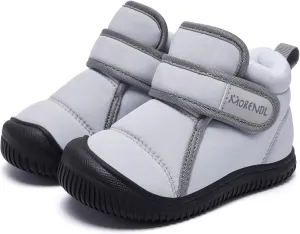 MORENDL Baby Winter Snow Boots for Infant Boys Girls Toddler Water-Resistant First Walker Shoes Warm Lining Soft Sole Anti-Slip Outdoor Booties