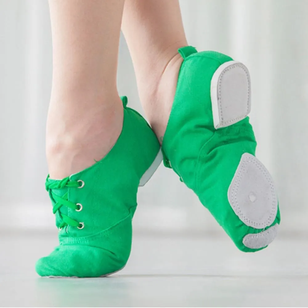 MSMAX Jazz Boots for Girls Lace-up Dancing Sneakers for Boys