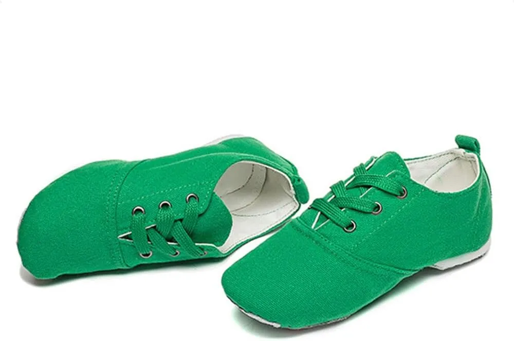 MSMAX Jazz Boots for Girls Lace-up Dancing Sneakers for Boys