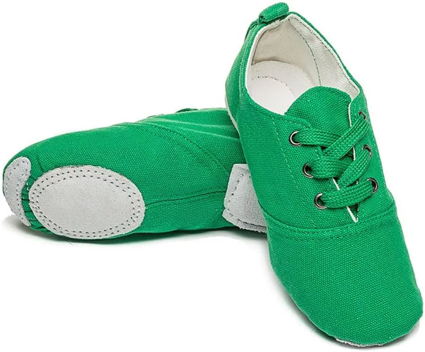 MSMAX Jazz Boots for Girls Lace-up Dancing Sneakers for Boys