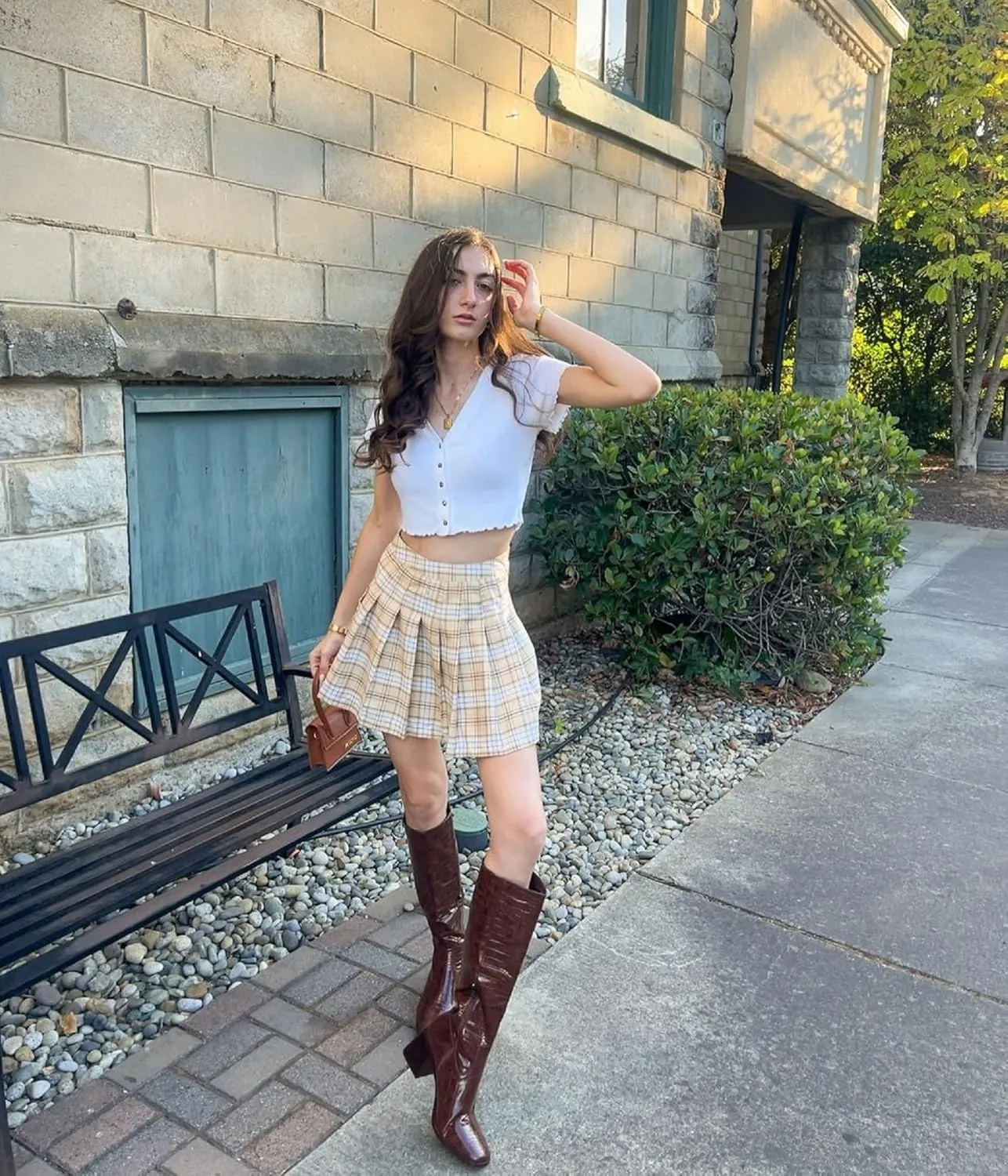 MUCCCUTE Knee High Boots for Women - Square Toe Chunky Block Heel Boots with Side Zipper Pull On Tall Boot