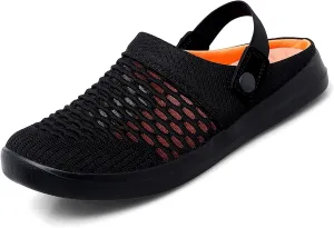 Mules Clogs for Women Orthopedic Air Cushion Platform Mesh Mules Breathable Slip-On Sandals Lightweight Walking Shoes Slippers Sandal Outdoor Slippers