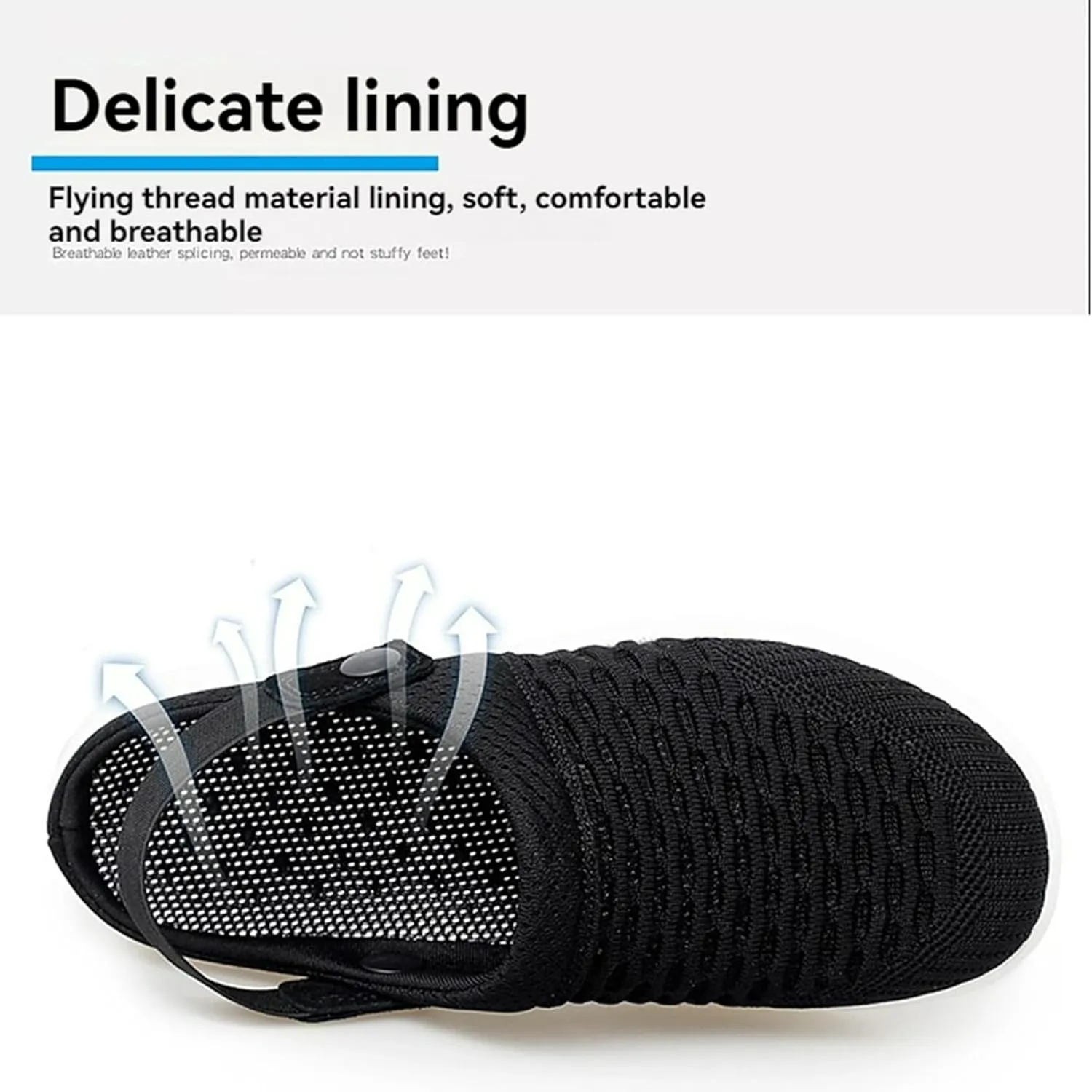 Mules Clogs for Women Orthopedic Air Cushion Platform Mesh Mules Breathable Slip-On Sandals Lightweight Walking Shoes Slippers Sandal Outdoor Slippers