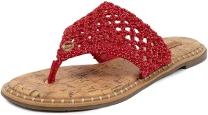 Nautica Women’s Woven Strap Thong Sandals – Comfortable Flat Slip-On Flip-Flops for Beach, Travel, and Everyday Casual Wear