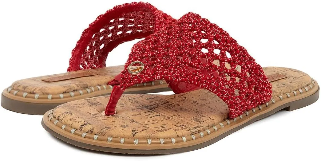 Nautica Women’s Woven Strap Thong Sandals – Comfortable Flat Slip-On Flip-Flops for Beach, Travel, and Everyday Casual Wear