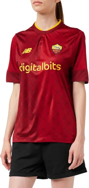 New Balance Men's As Roma Short Sleeve Jersey 22