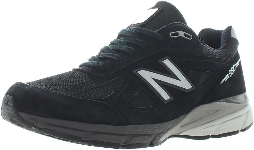 New Balance Mens Auralee x 990V4 Running Sneakers Black - 10 US Mens