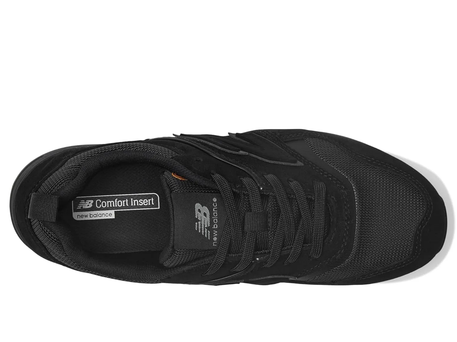 New Balance Men's Elite Lite Static Dissipative Medium Composite Toe, Industrial Work Shoe Lightweight & Slip Resistant, Black/Black, 12