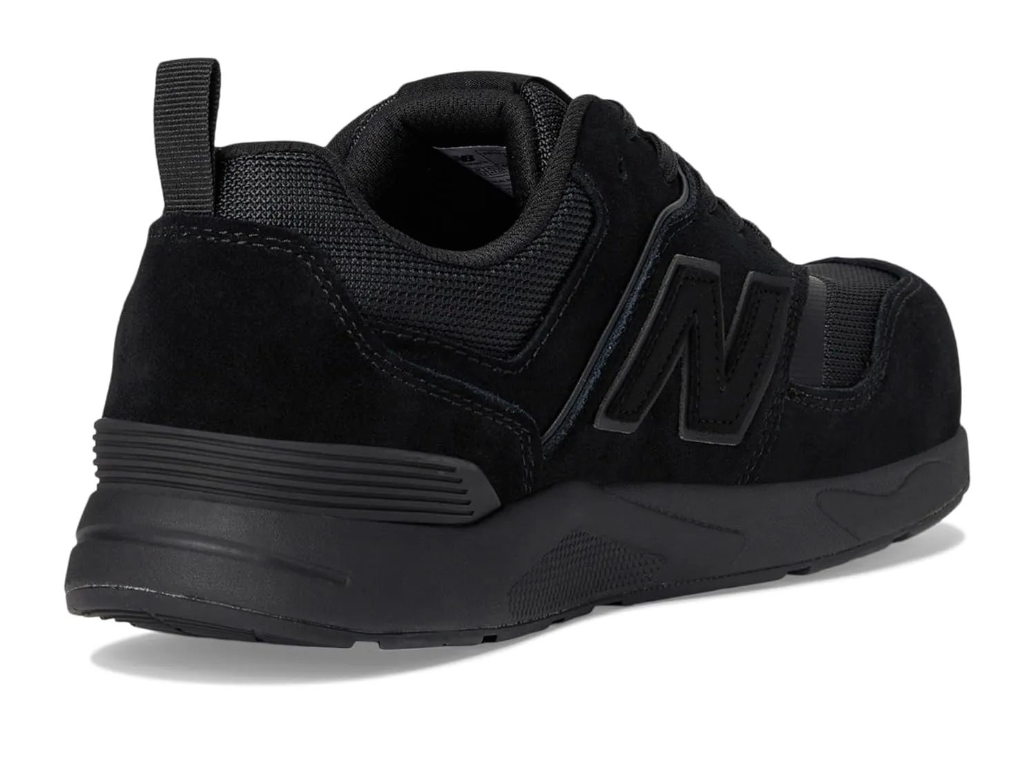 New Balance Men's Elite Lite Static Dissipative Medium Composite Toe, Industrial Work Shoe Lightweight & Slip Resistant, Black/Black, 12