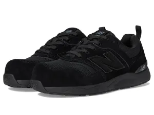 New Balance Men's Elite Lite Static Dissipative Medium Composite Toe, Industrial Work Shoe Lightweight & Slip Resistant, Black/Black, 12
