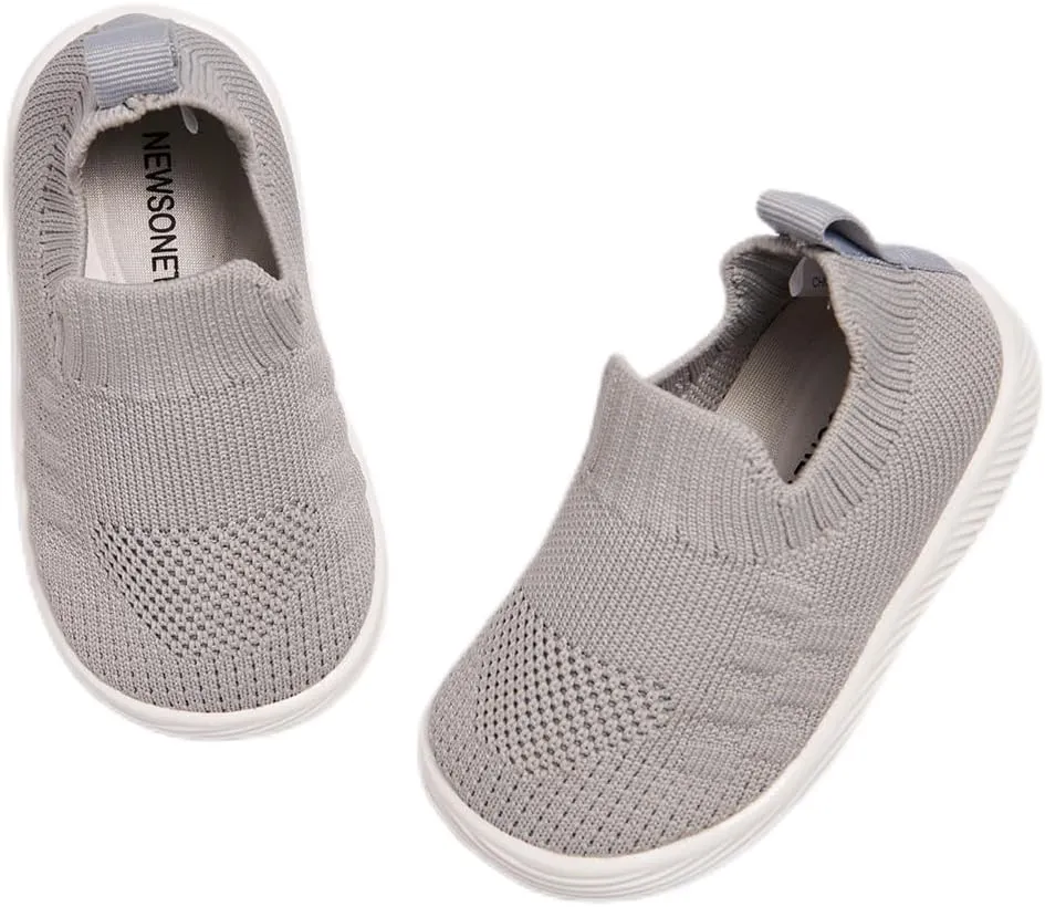 Newsonet Baby Shoes Boy Girl First Walker Shoes Barefoot Mesh Walking Shoes Lightweight Non-Slip Sneakers Toddler Infant for 6 9 12 18 24 Months
