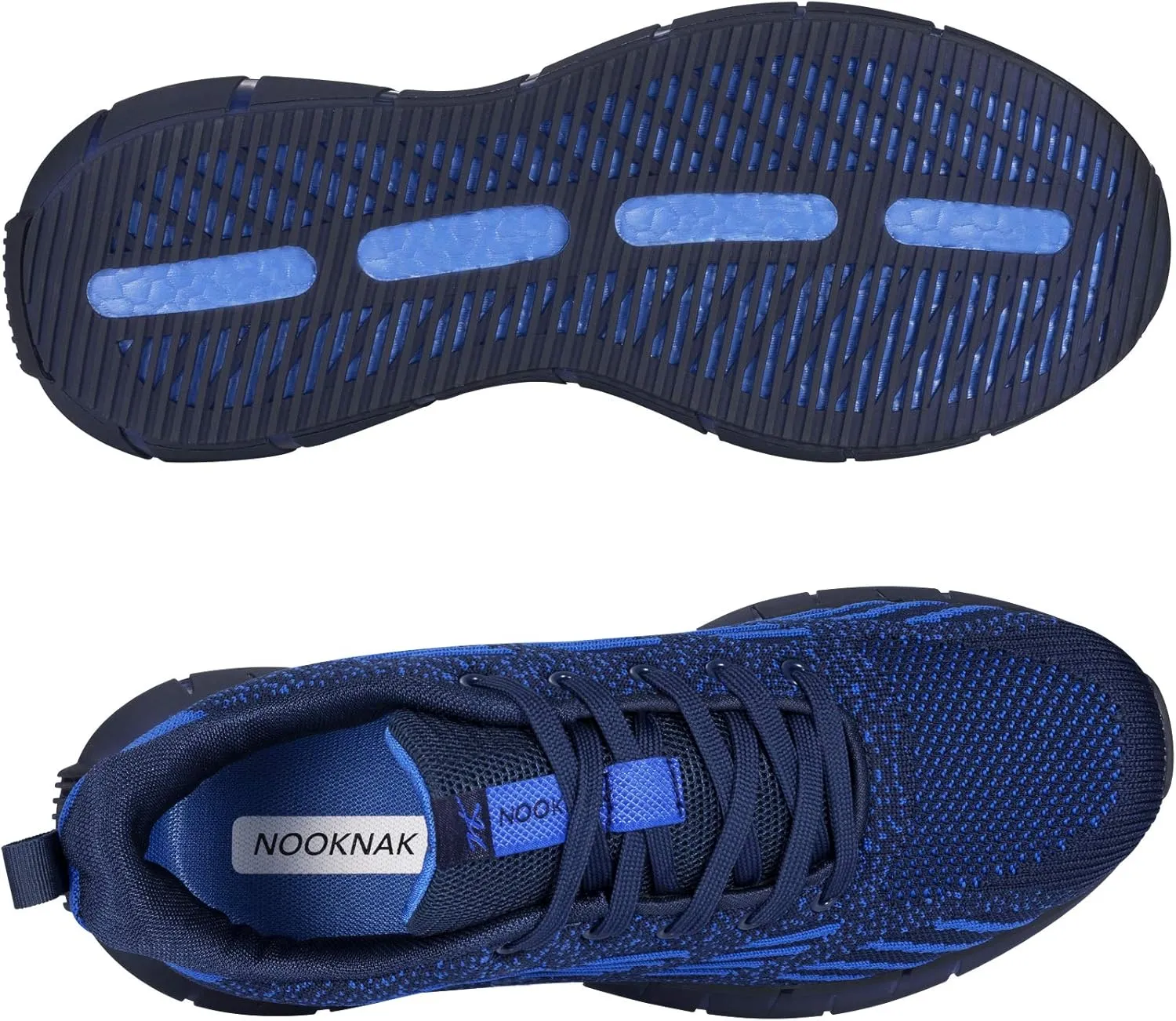 NOOKNAK Men’s Running Shoes Lightweight Walking Shoes Breathable Comfortable Fashion Sneakers with Soft Sole
