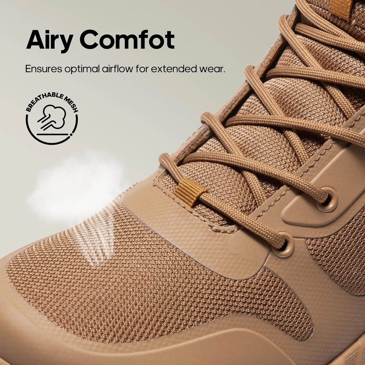 NORTIV 8 Men's Military Tactical Boot Lightweight Comfortable Boots for Work All Day Side Zipper Motorcycle Combat Hiking Boots 8 Inches Metrostrike