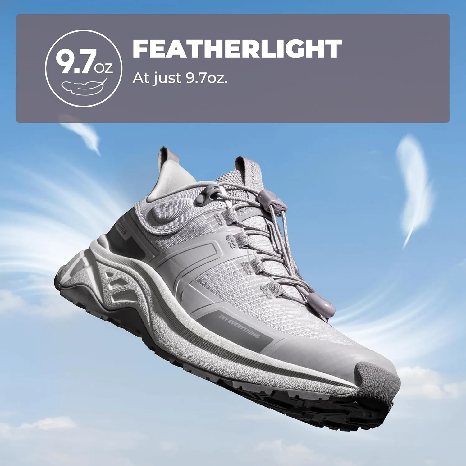 NORTIV 8 Women's Lightweight Hiking Shoes Quick Laces Outdoor Fashion Sneakers
