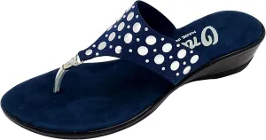 ONEX Womens, Mermaid Wedge Sandals Navy 10 M