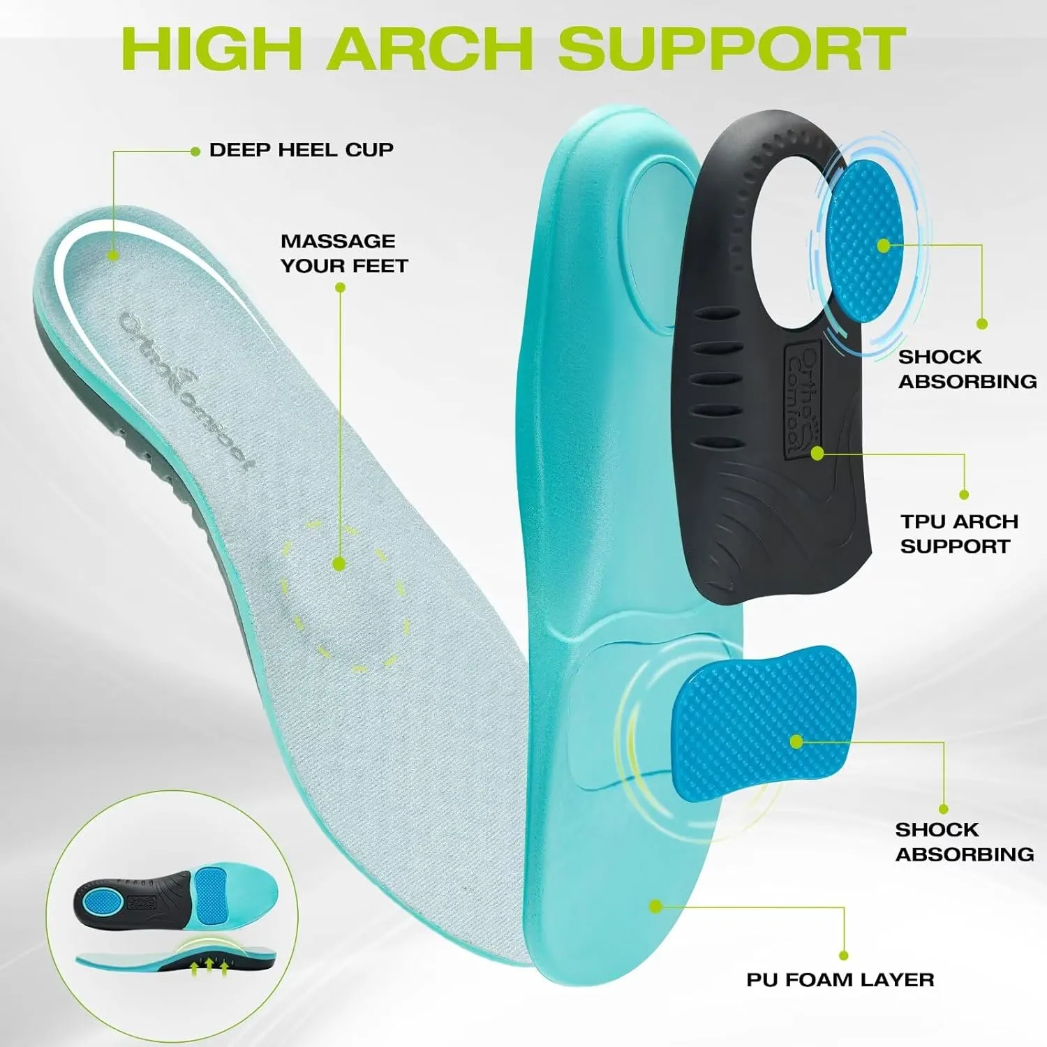 OrthoComfoot Men's Orthopedic Slip On Loafers: Comfortable Arch Support Loafers for Plantar Fasciitis, Orthotic Flat Feet Casual Walking Shoes for Foot and Heel Pain Relief