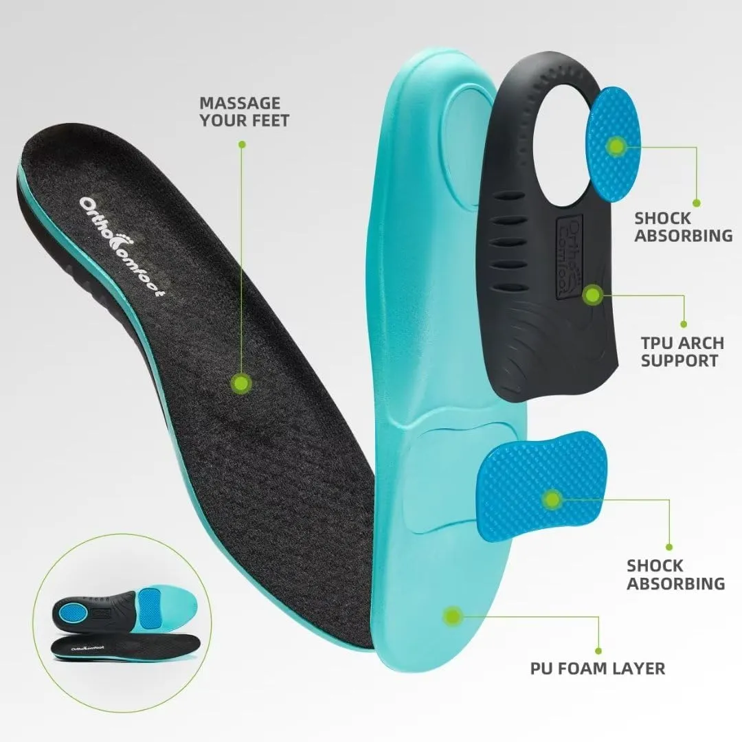 OrthoComfoot Women's Orthopedic Walking Shoes Slip On Loafers: Comfortable Orthotic Shoes with Arch Support for Flat Feet, Casual Plantar Fasciitis Deck Loafers for Heel and Foot Pain Relief