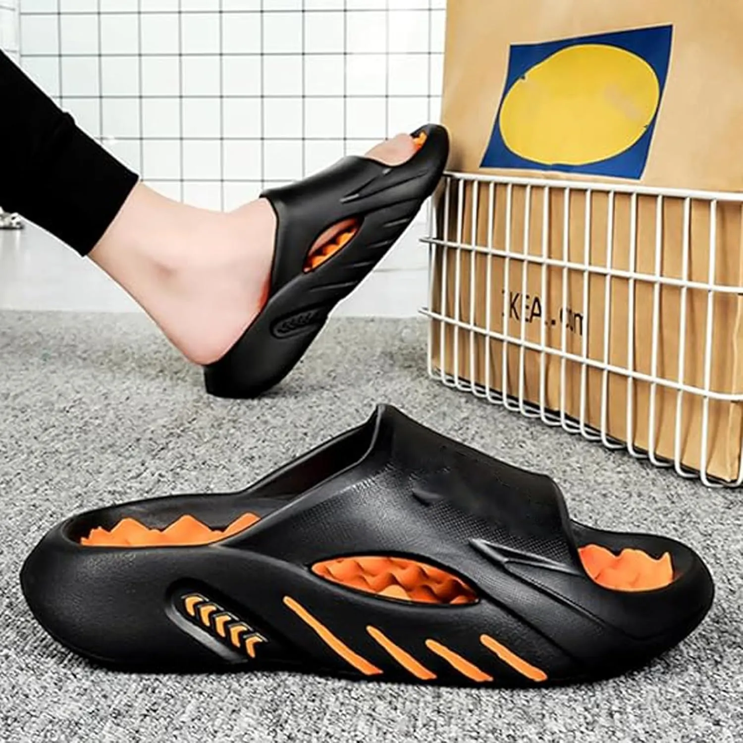 Orthopedic Massage Slippers, Orthoslipper Original Massage Flip Flop Couple Non-slip Cool Slides for Men and Women