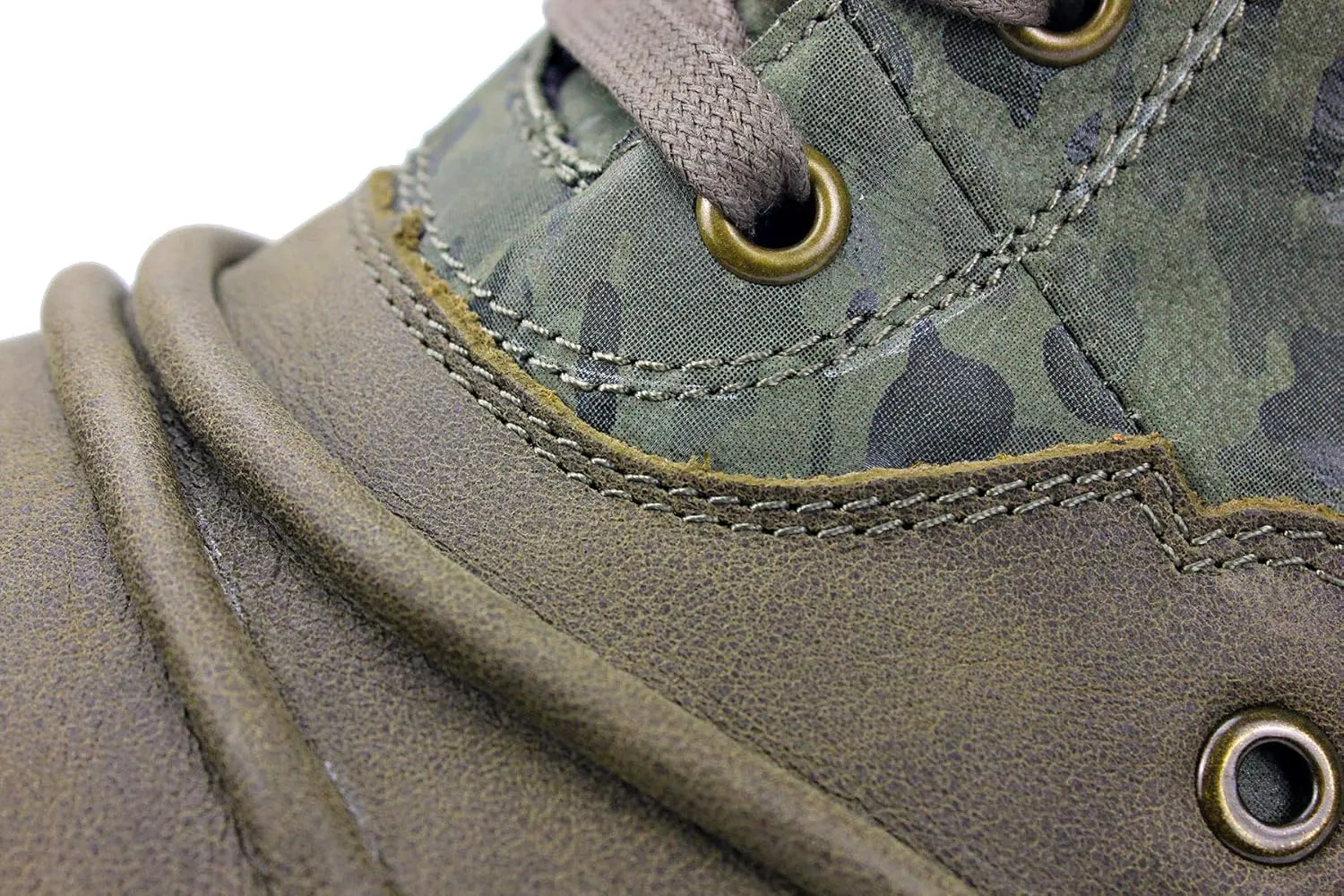 OSSTONE Moto Boots for Men Designer Fashion Zipper-up Leather Chukka western Boots Casual Shoes OS-5008-8-H-Green-US-R