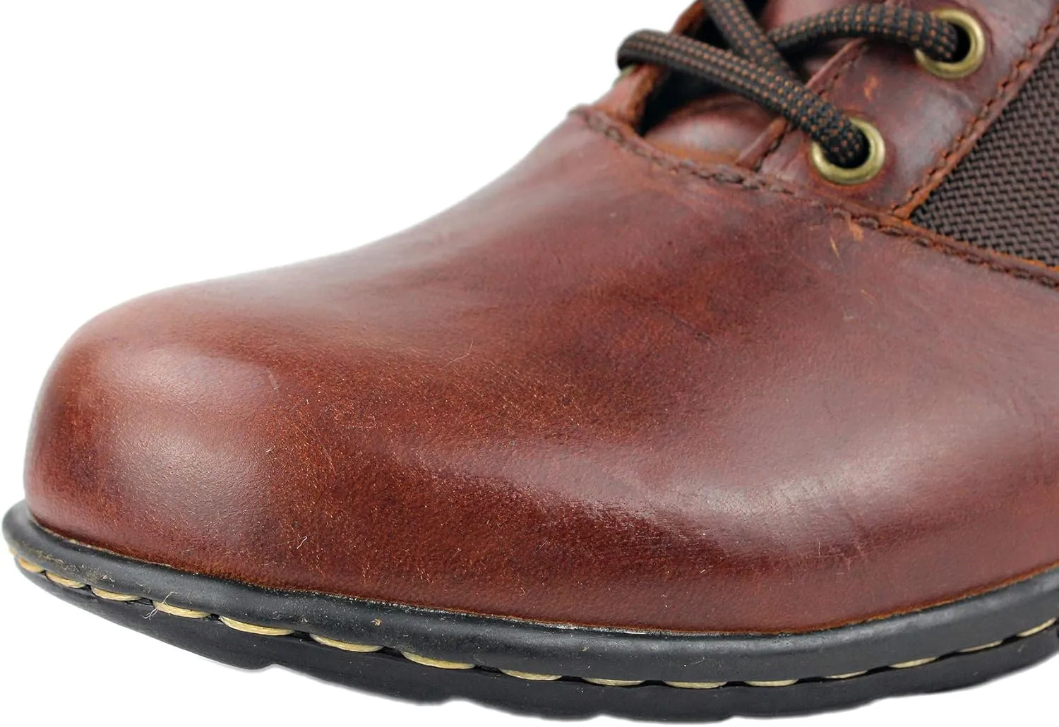 OSSTONE Moto Boots for Men Fashion lace-up Leather Chukka Boots Casual Shoes OS-5008-2-red-brown-R