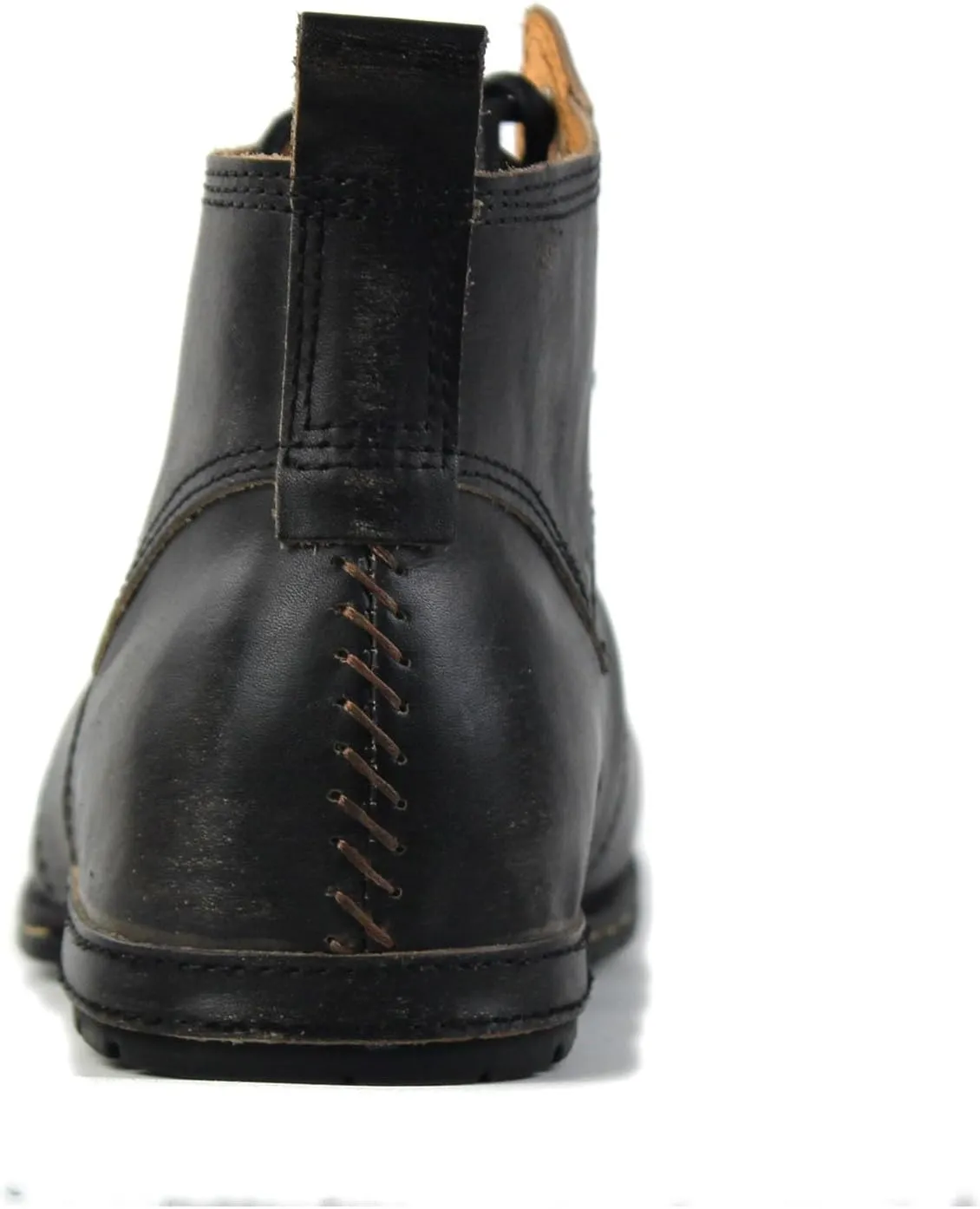 OSSTONE Moto Boots for Men Fashion lace-up Leather Chukka Boots Casual Shoes OS-6015-2-retro-brown-US-R