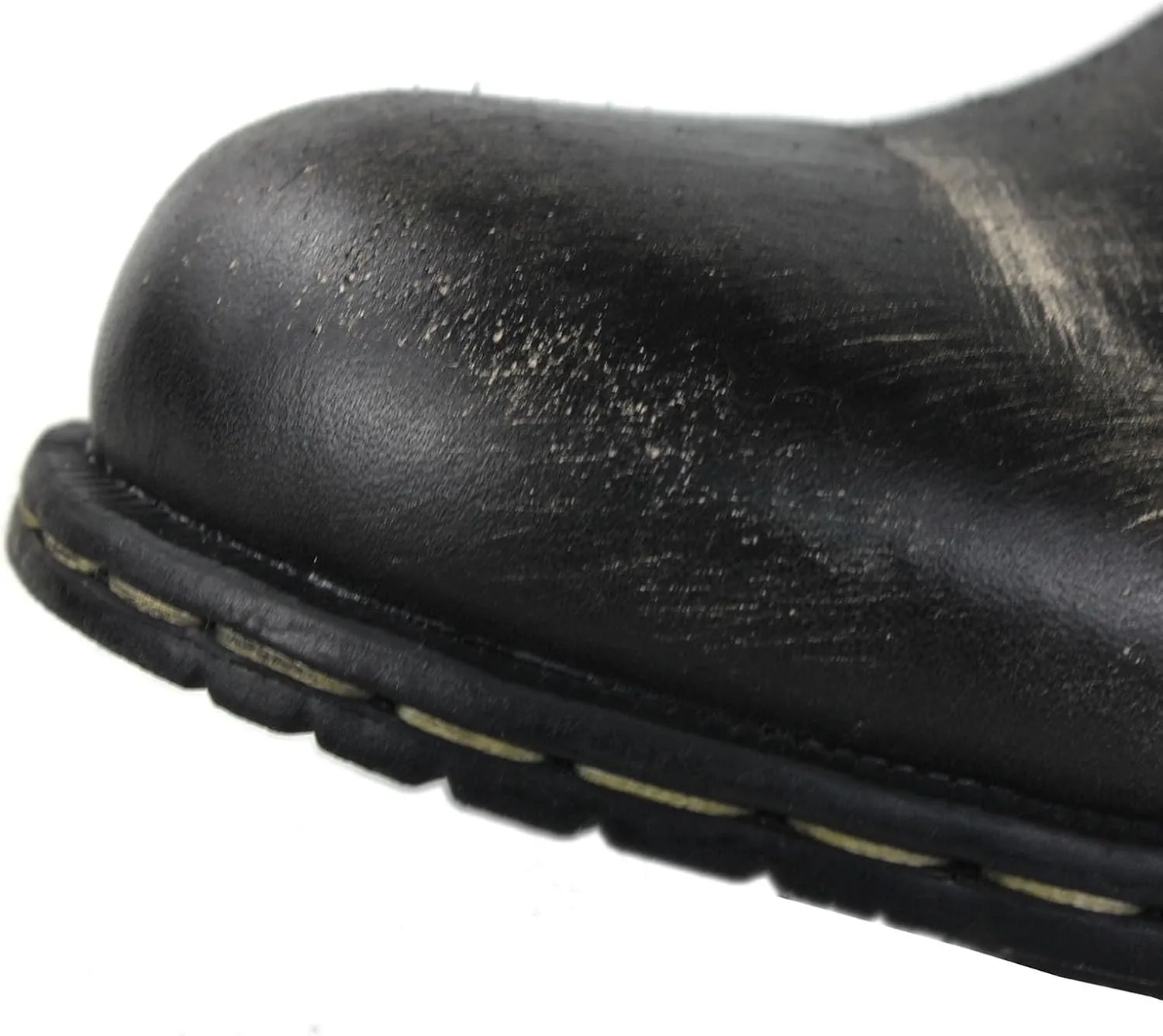 OSSTONE Moto Boots for Men Fashion lace-up Leather Retro Chukka Boots Casual Shoes OS-6015-1-Retro-Style-R