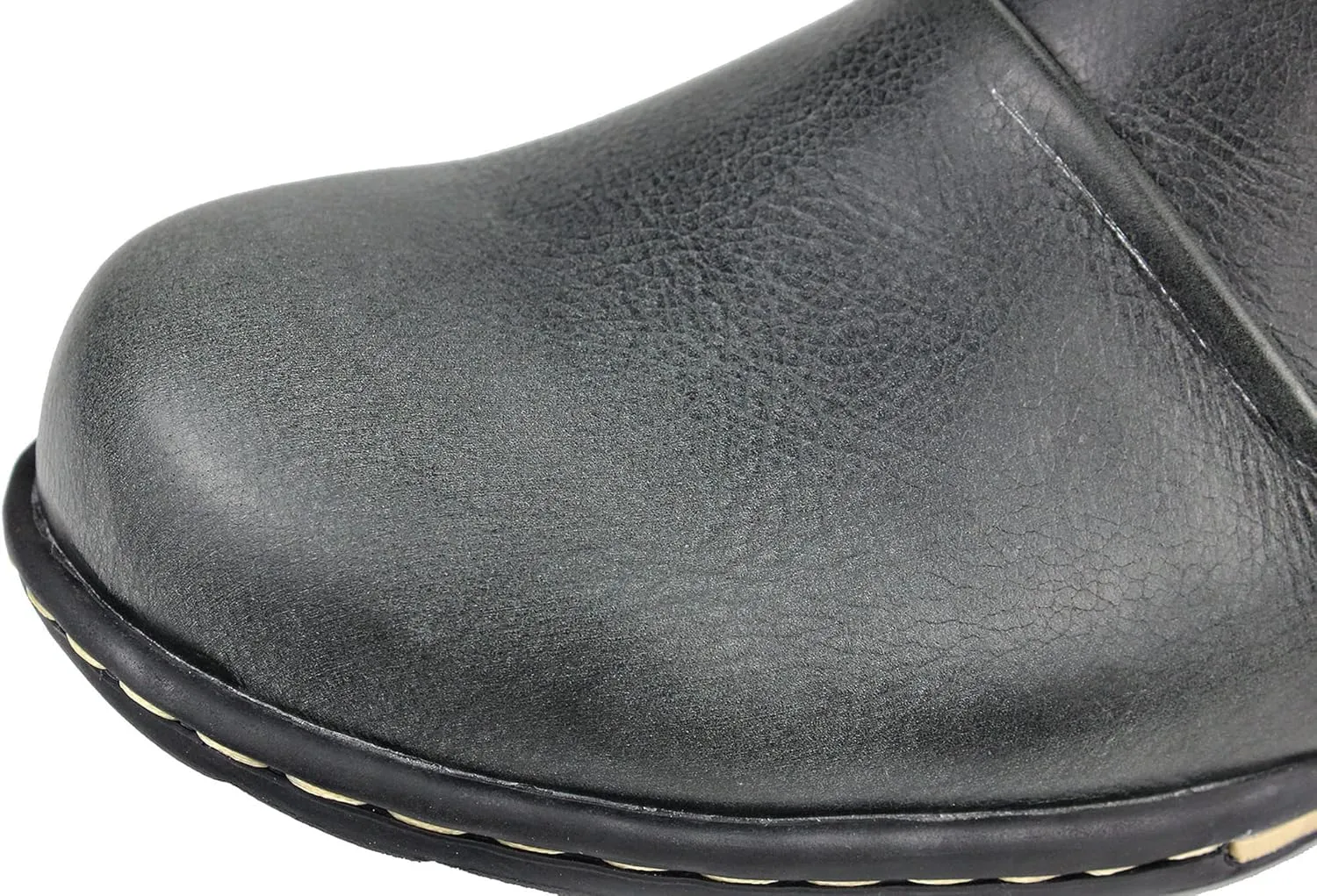 OSSTONE Moto Boots for Men Fashion Zipper-up Leather Chukka Boots Casual Shoes OS-5008-1-ABNH