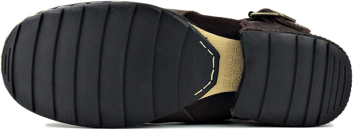 OSSTONE Moto Boots for Men Fashion Zipper-up Leather Chukka Boots Casual Shoes OS-5008-1-ABNH