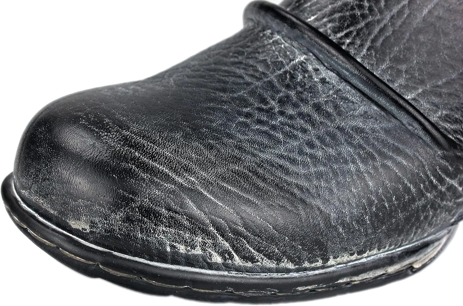 OSSTONE Moto Boots for Men Fashion Zipper-up Leather Chukka Boots Casual Shoes OS-5008-1-AI-US-R