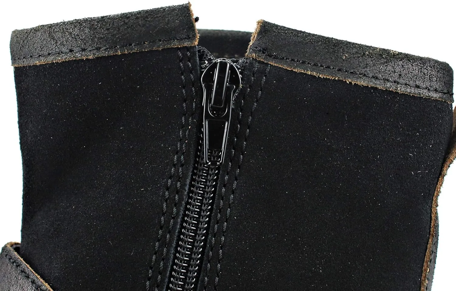 OSSTONE Moto Boots for Men Fashion Zipper-up Leather Chukka Boots Casual Shoes Retro Style OS-5008-1-DA1B1