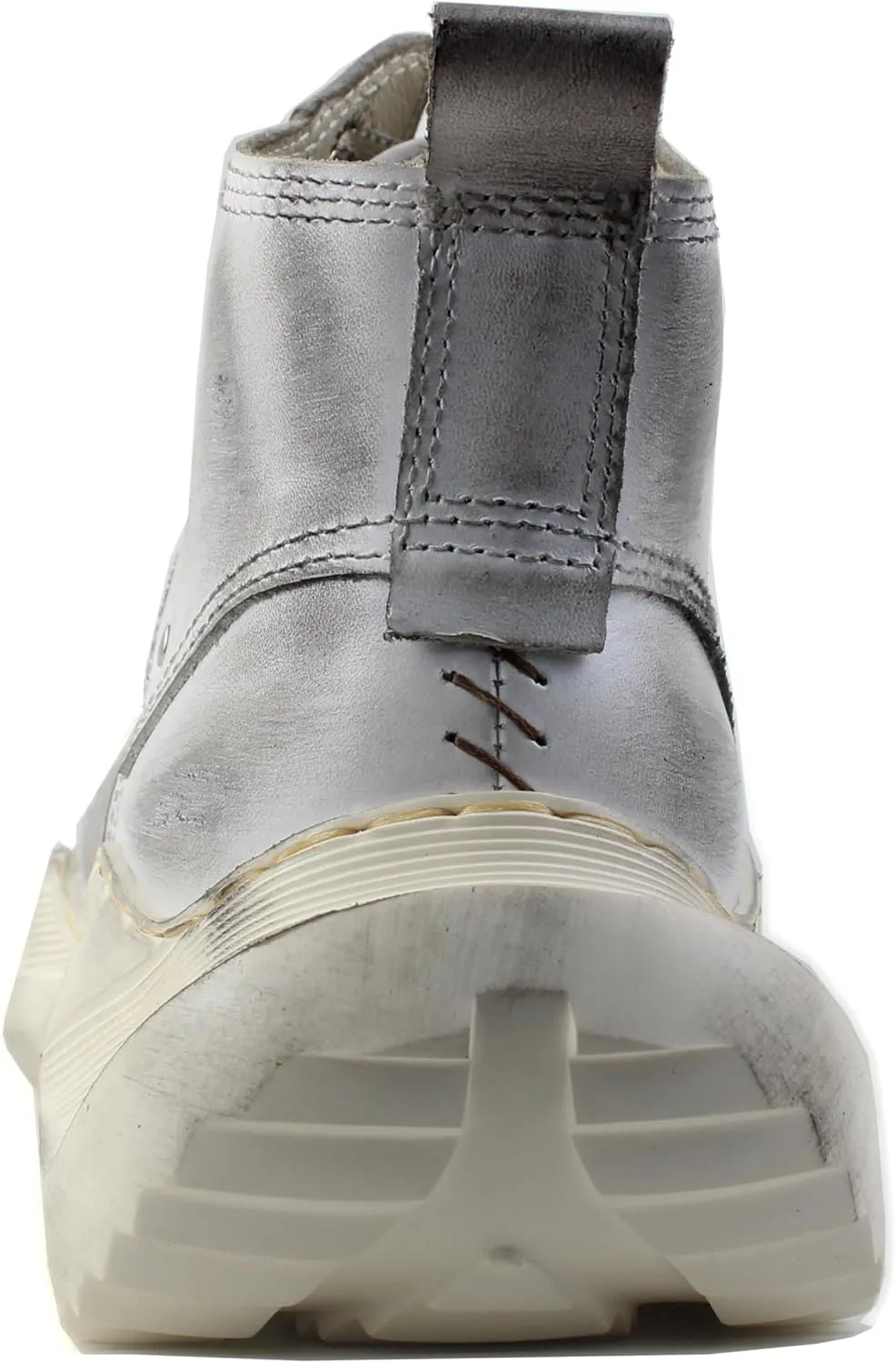 OSSTONE Vintage Moto Boots for Men Fashion lace-up Leather Retro Chukka Boots Casual Shoes OS-5008-S-1-Brown