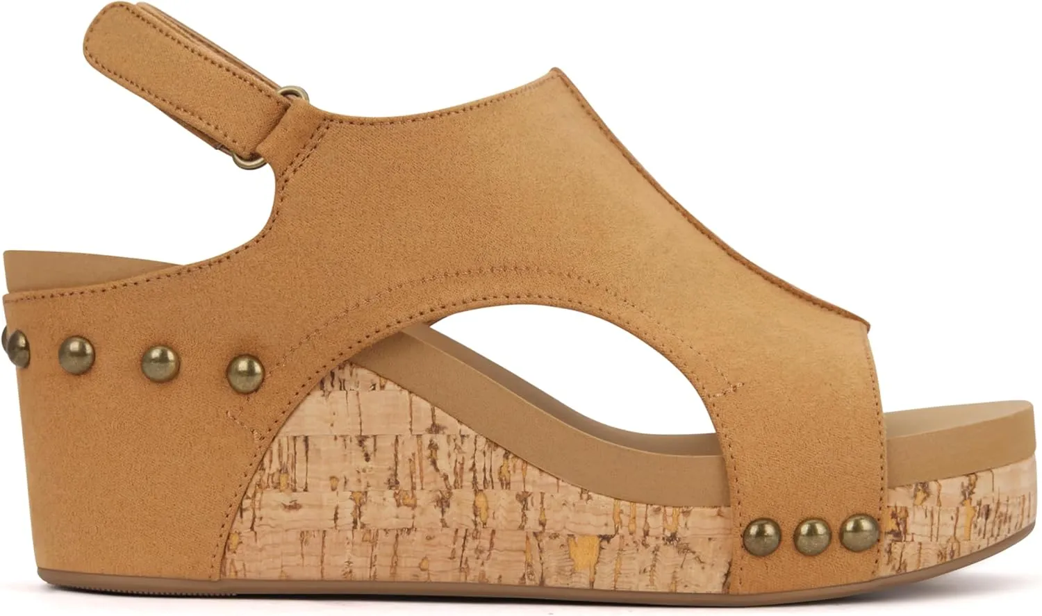 PARTY Women's Wedge Sandals With Buckle Ankle Strap for Dressy Summer