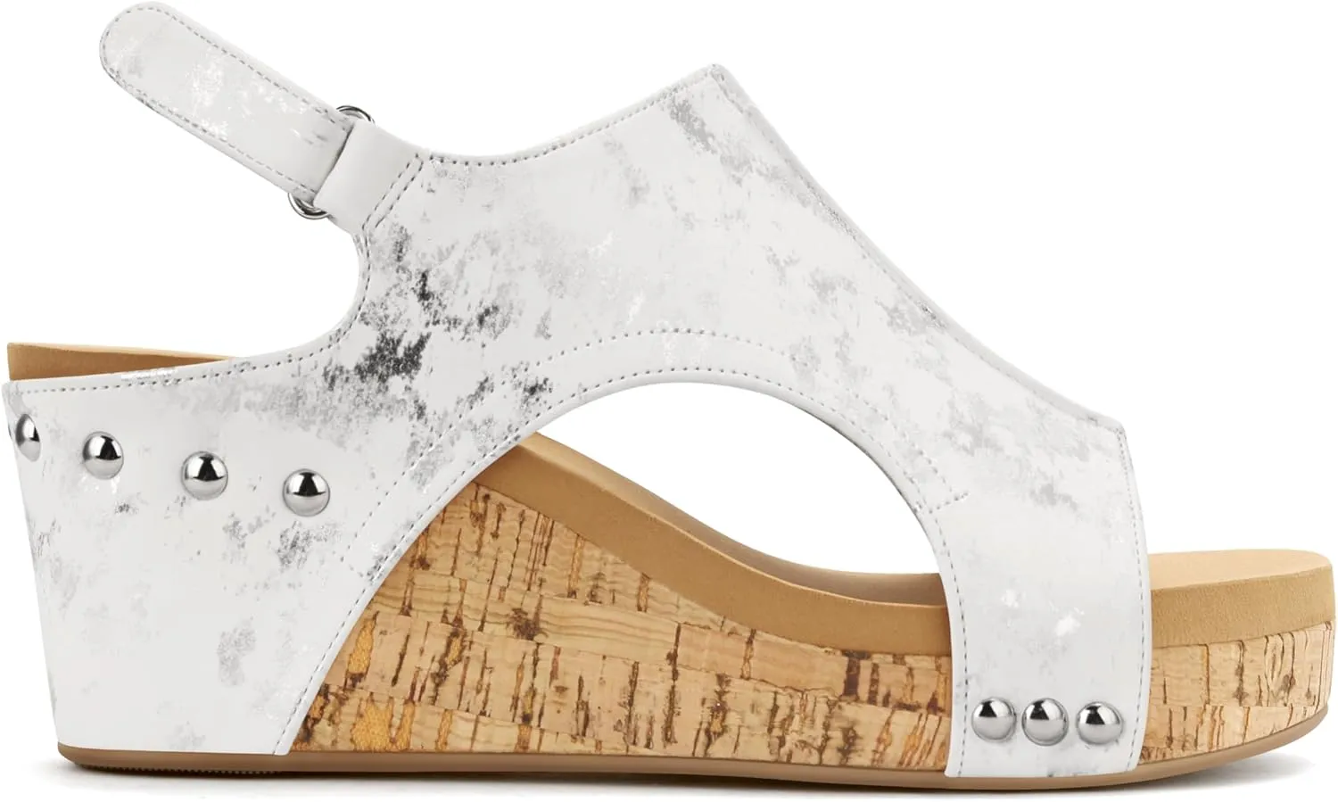 PARTY Women's Wedge Sandals With Buckle Ankle Strap for Dressy Summer