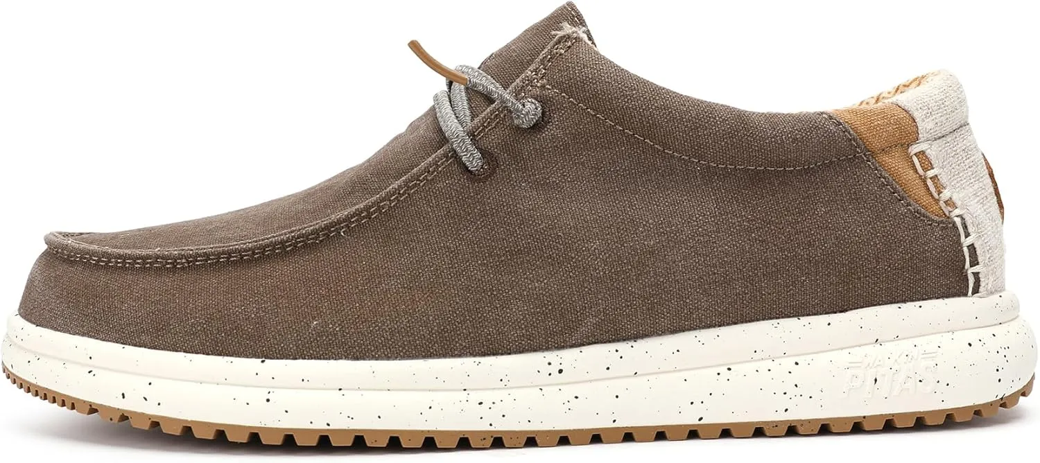 PITAS Nías Boat Shoes for Men | All Day Comfort Men’s Casual Shoes | Lightweight Loafers for Men | Taupe