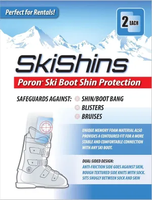 Poron® Skiing Shin Guards/Protector Pads for Shinbang/Shinbite
