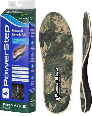 Powerstep unisex adult Powerstep® Journeyâ„¢ Hiker Insoles Athletic Sandal Women Men US, Camo, 16 Ounce
