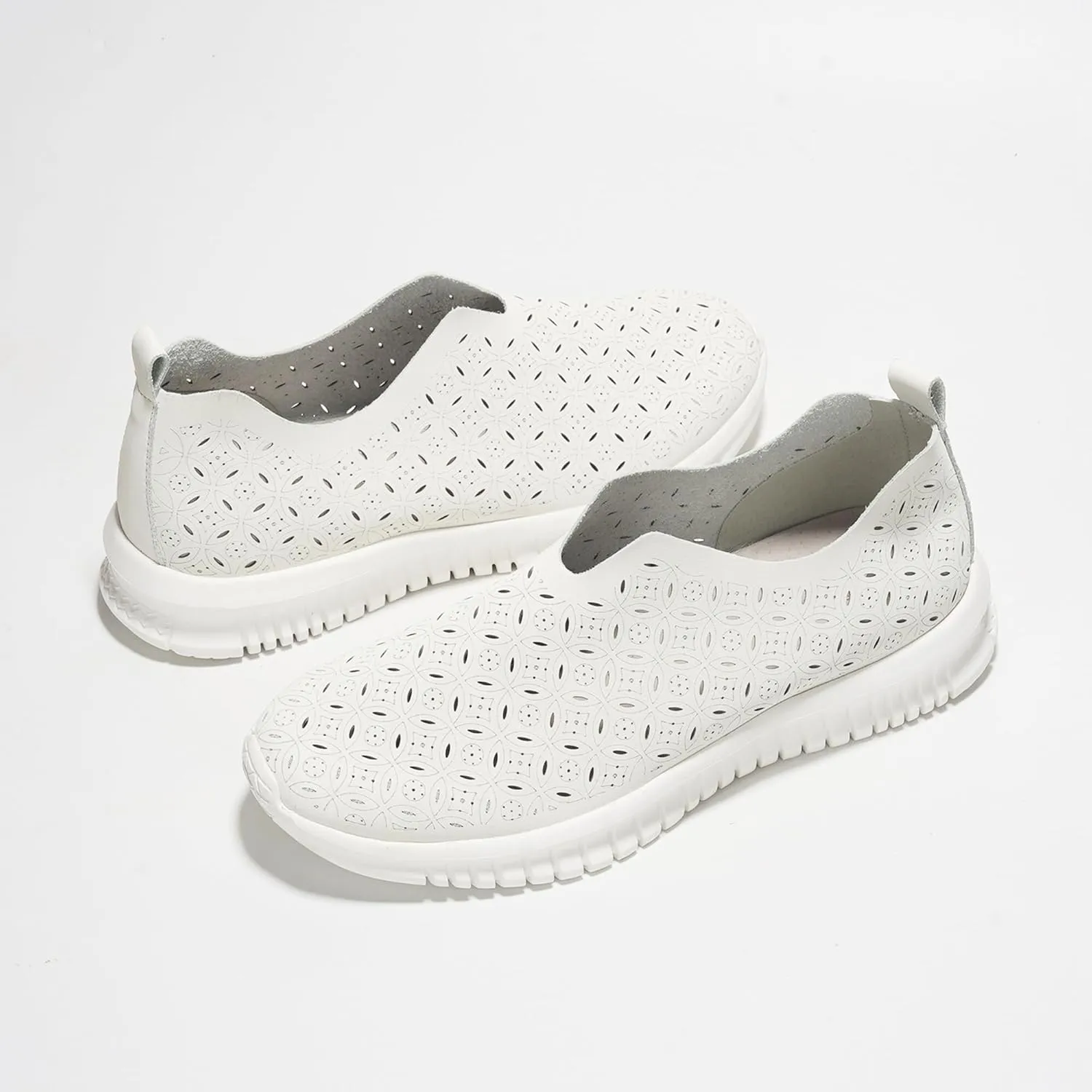 Project Cloud Platform Sneakers for Women Footwear - Memory Foam Comfortable Loafers for Women Shoes - Lightweight and Non-Slip Shoes Slip on Sneakers (Orchid)