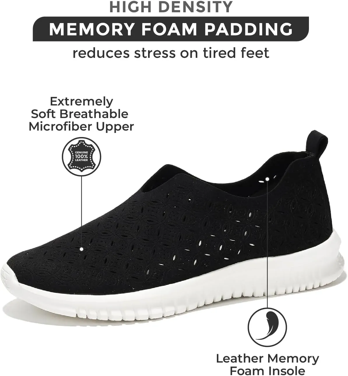 Project Cloud Platform Sneakers for Women Footwear - Memory Foam Comfortable Loafers for Women Shoes - Lightweight and Non-Slip Shoes Slip on Sneakers (Orchid)