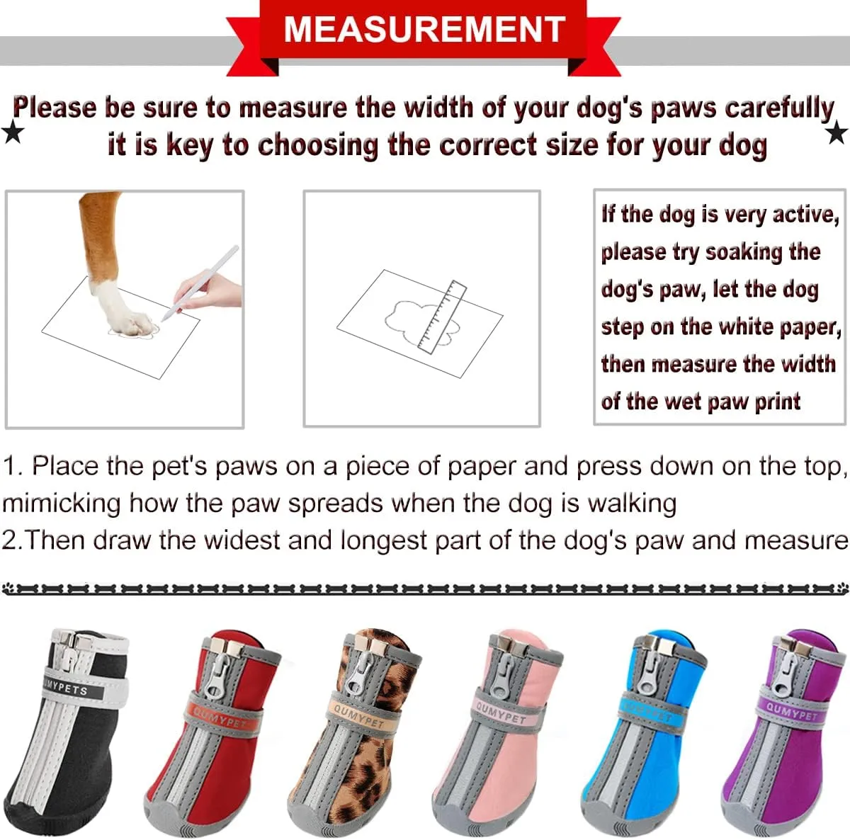 QUMY Dog Shoes for Small Dogs, Puppy Dog Boots & Paw Protectors for Winter Snow Day, Summer Hot Pavement, Waterproof in Rain Weather, Ourdoor Hiking, Indoor Hardfloor Skid-Resistant Sole Blue Size 3