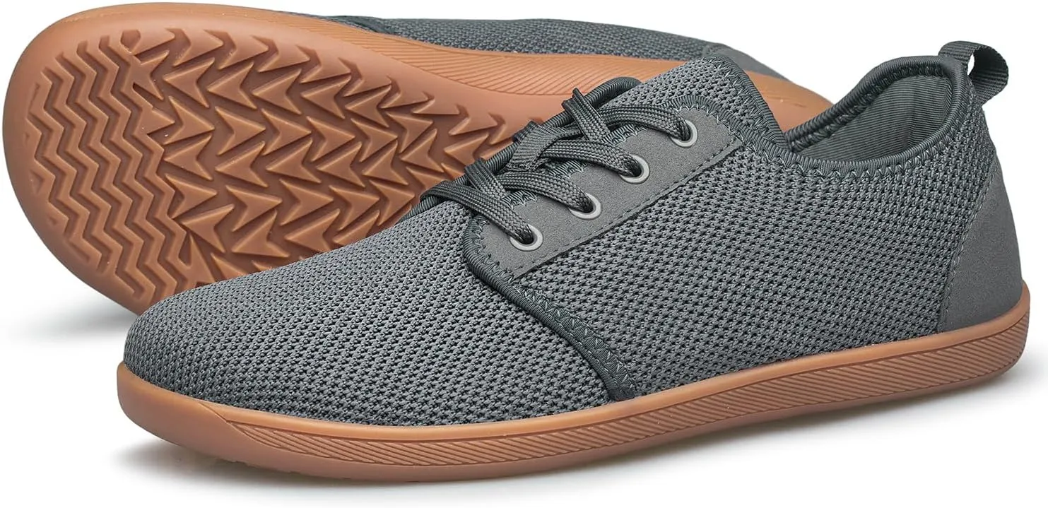 Raoendis Mens Walking Shoes Wide Toe Box Barefoot Shoes Minimalist Zero Drop Shoes Breathable Fashion Sneakers