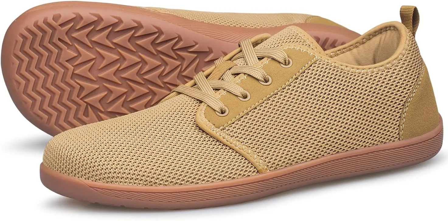 Raoendis Mens Walking Shoes Wide Toe Box Barefoot Shoes Minimalist Zero Drop Shoes Breathable Fashion Sneakers