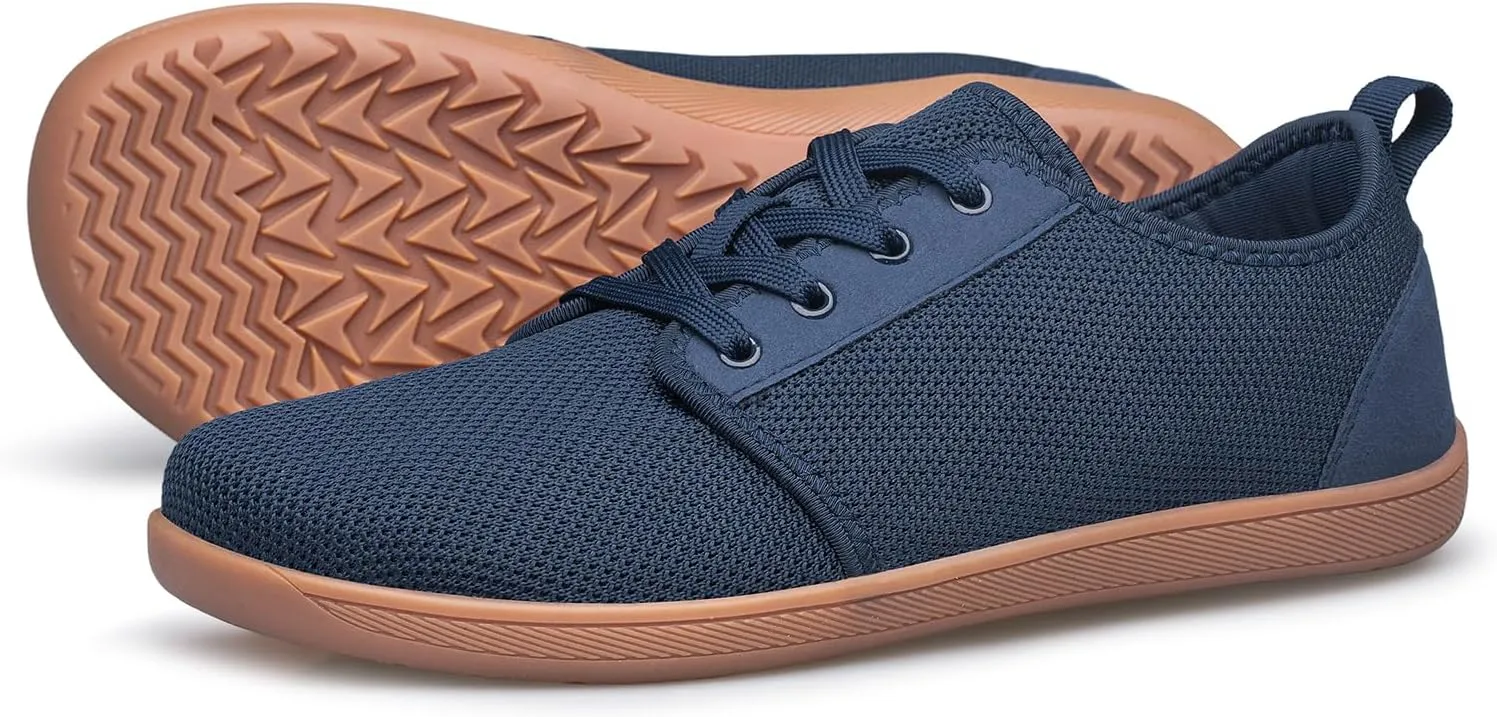 Raoendis Mens Walking Shoes Wide Toe Box Barefoot Shoes Minimalist Zero Drop Shoes Breathable Fashion Sneakers
