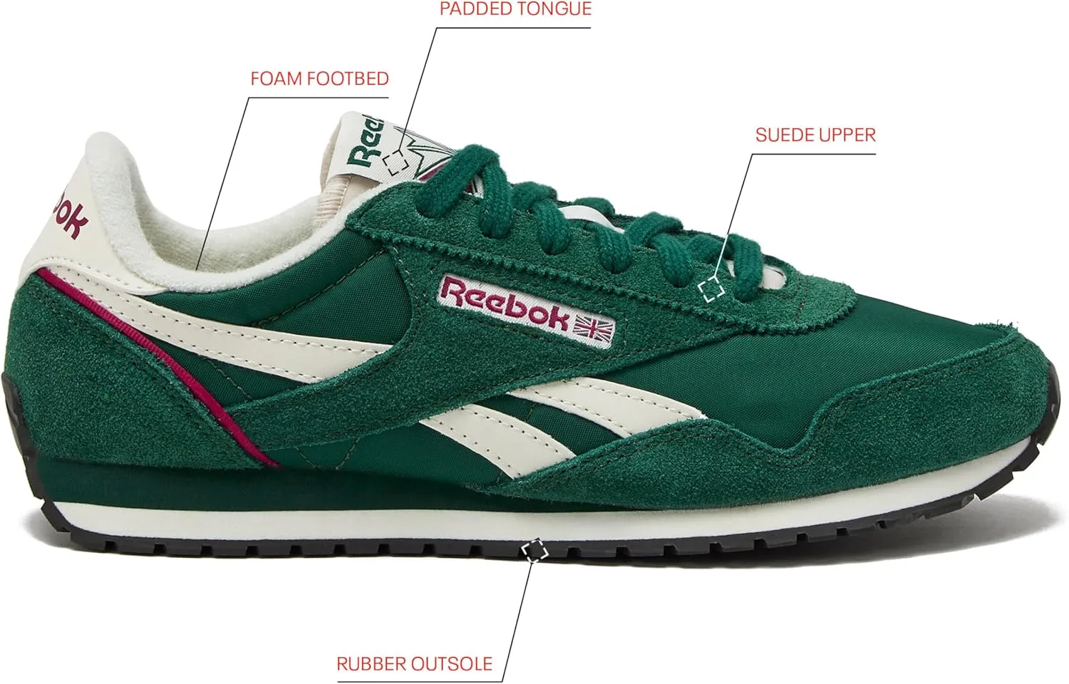Reebok Women's Classic Az Legacy Sneakers, Casual Athletic Shoes