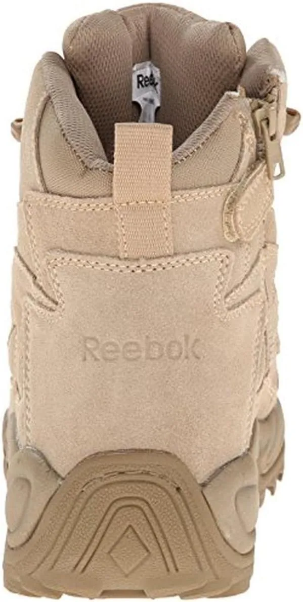 Reebok Work Men's Rapid Response RB Safety Toe 8" Stealth Boot with Side Zipper Military & Tactical