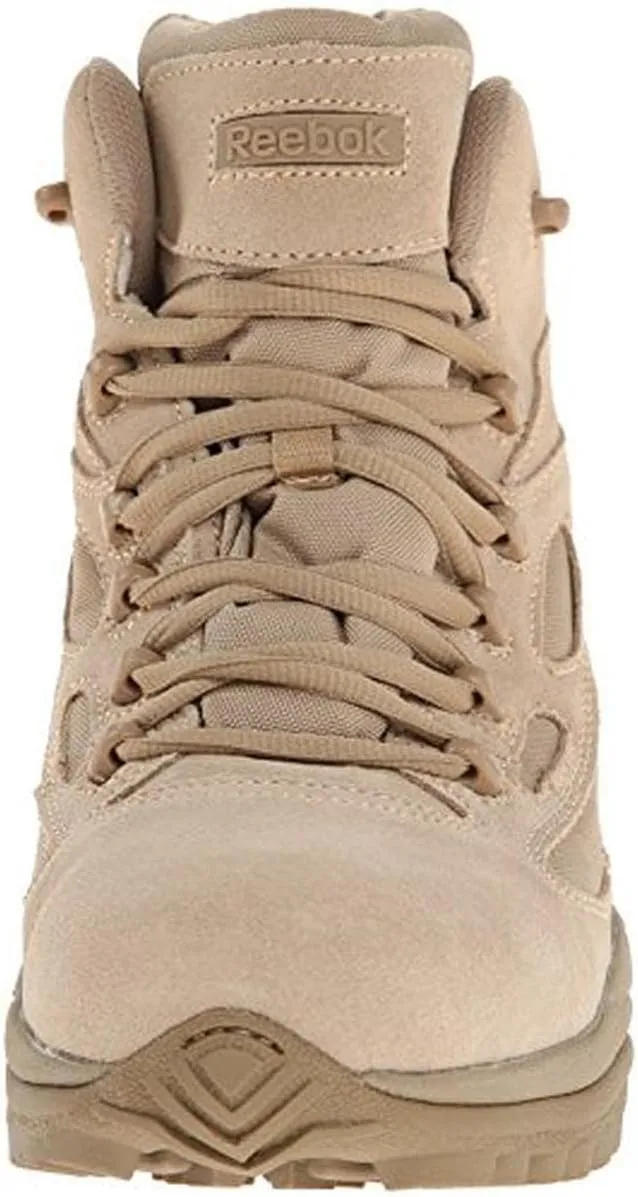 Reebok Work Men's Rapid Response RB Safety Toe 8" Stealth Boot with Side Zipper Military & Tactical