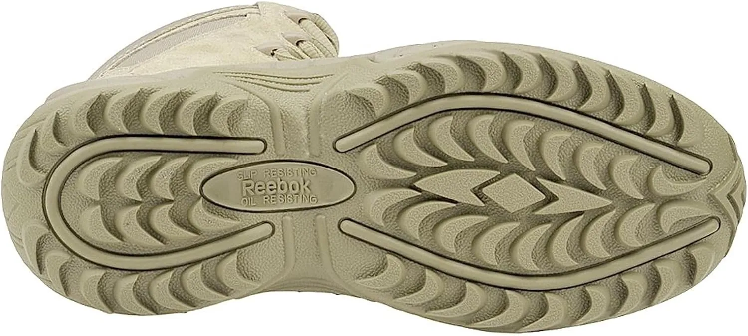 Reebok Work Men's Rapid Response RB Safety Toe 8" Stealth Boot with Side Zipper Military & Tactical