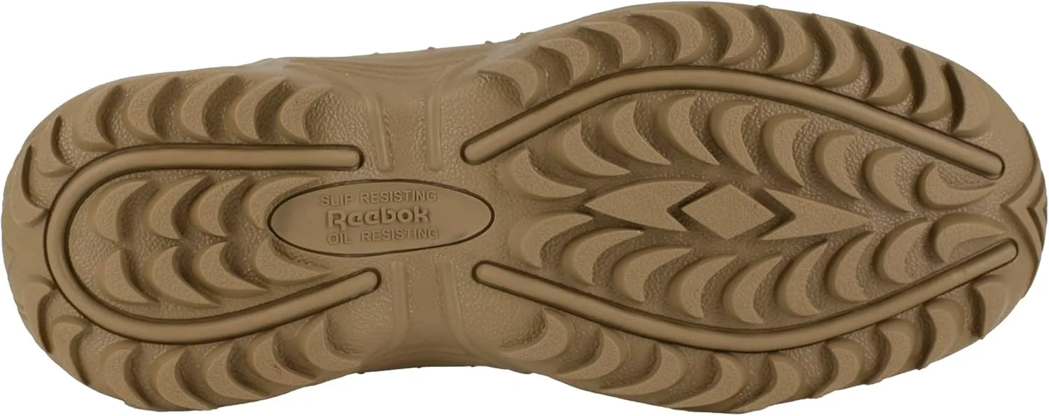 Reebok Work Men's Rapid Response RB Safety Toe 8" Stealth Boot with Side Zipper Military & Tactical