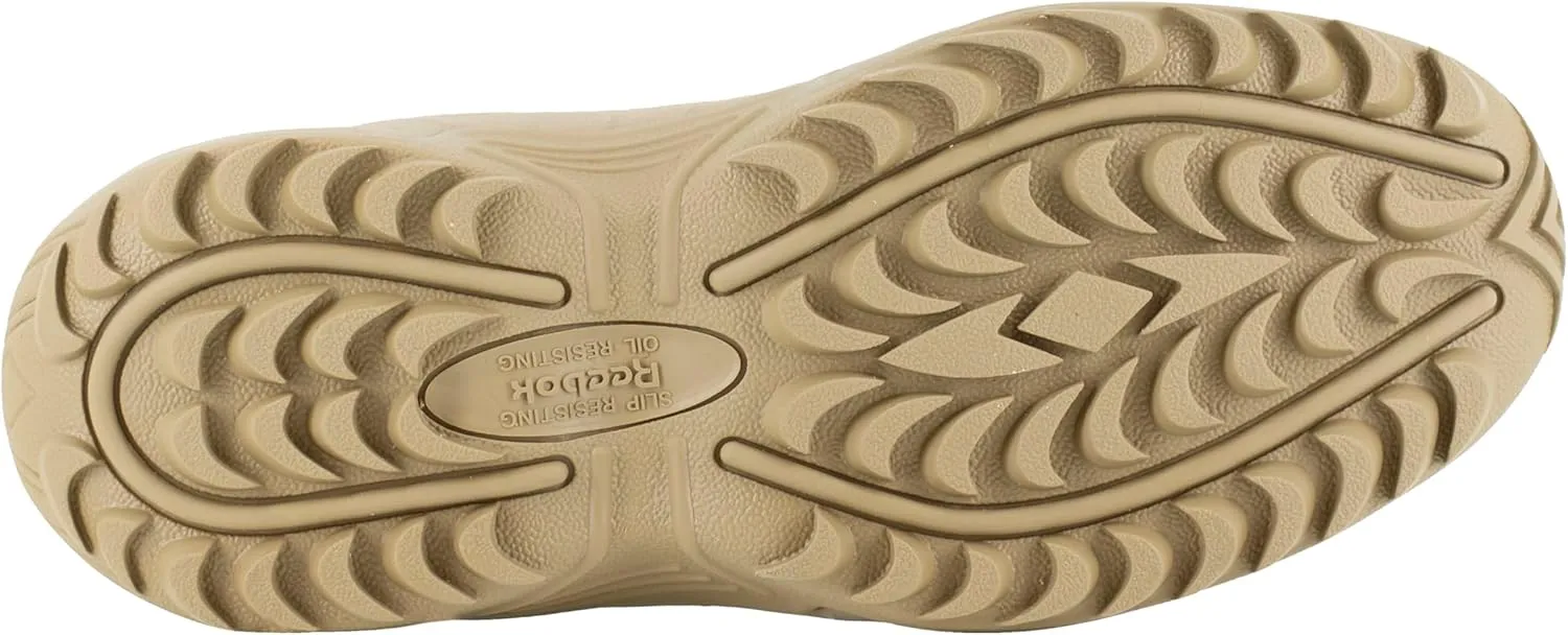 Reebok Work Men's Rapid Response RB Safety Toe 8" Stealth Boot with Side Zipper Military & Tactical