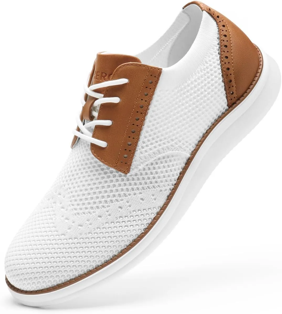 Rihero Men's Fashion Dress Sneakers Business Oxfords Comfortable Casual Walking Shoes Lightweight Mesh Breathable Tennis Shoes