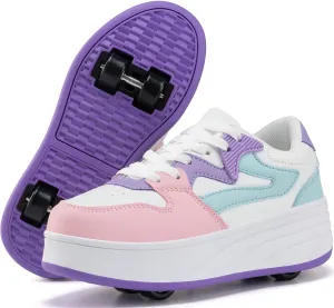 Roller Skate Shoes for Kids Boys Girls Sneakers with Detachable Wheels Sport Shoe